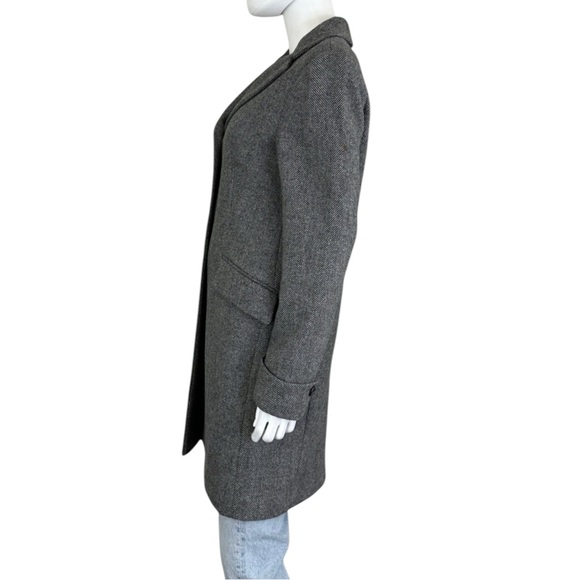 Lauren Ralph Lauren Gray Herringbone Coat - Picture 4 of 8